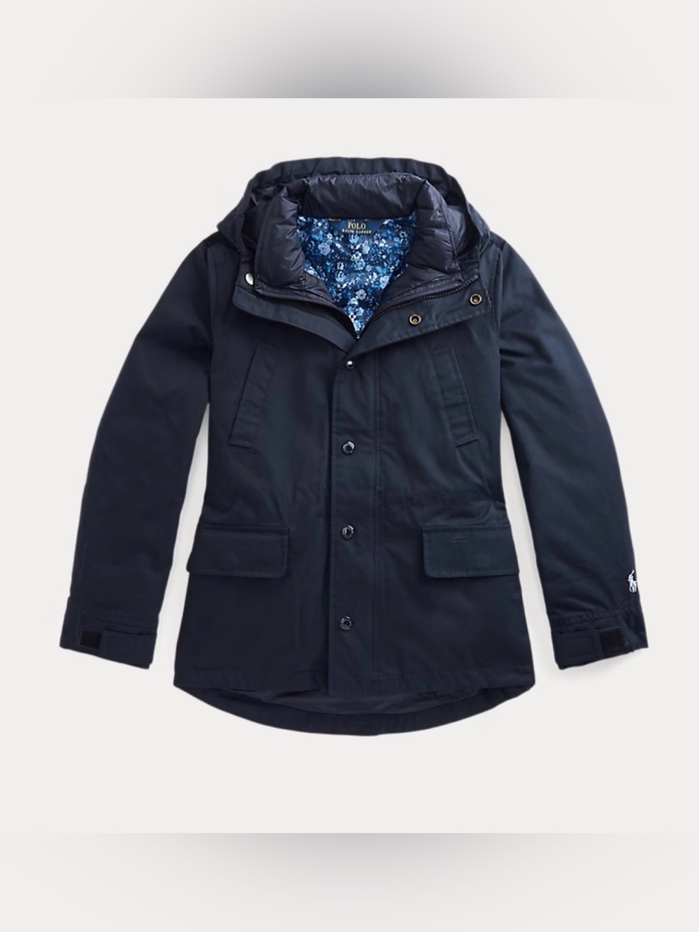 Polo by Ralph Lauren Girls Puffer and Water-Resistant 3-in-1 Coat (Size: M 8-10)